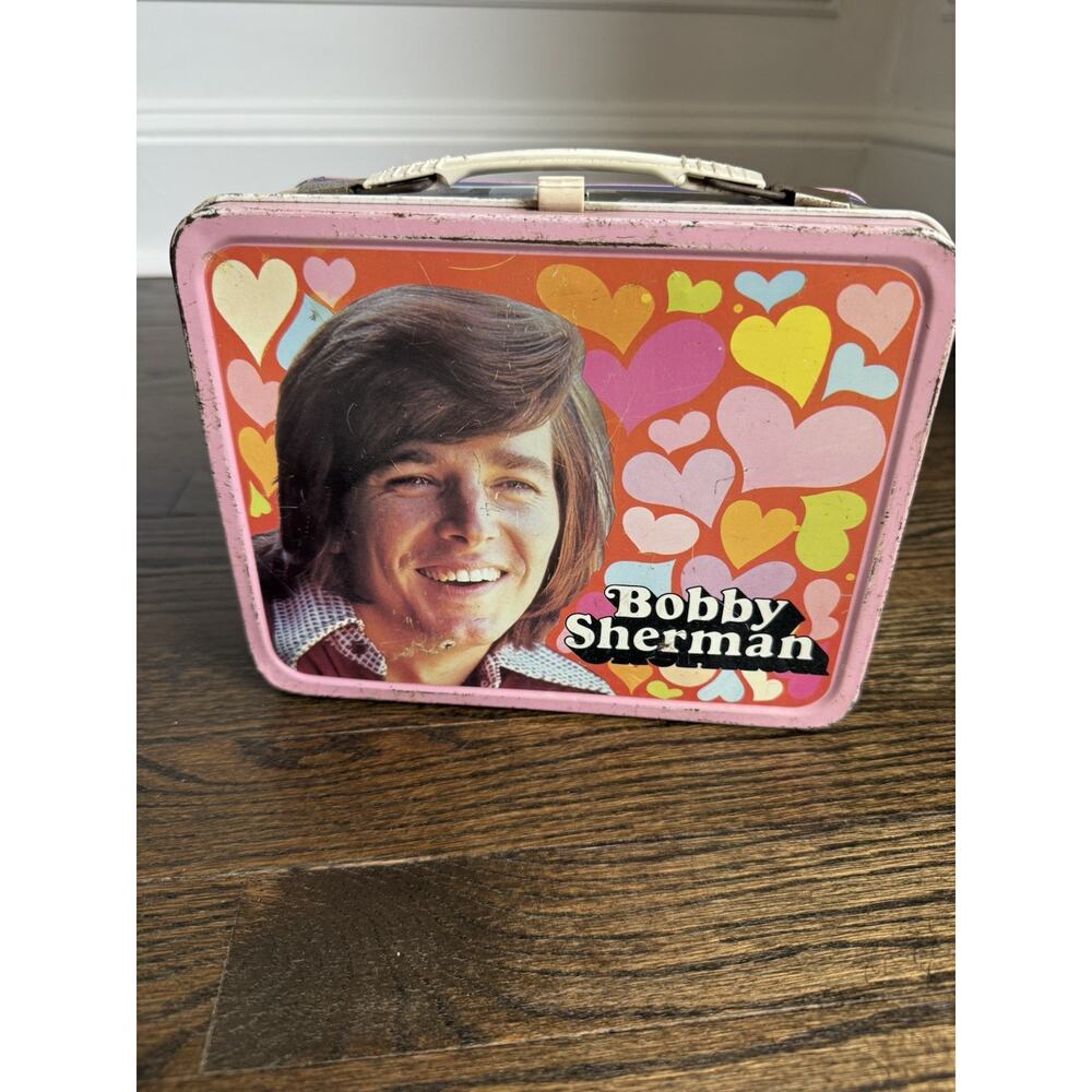Vintage BOBBY SHERMAN ROCK N ROLL HEART THROB TEEN BEAT STAR METAL LUNCHBOX 1972